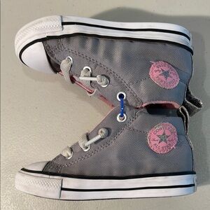 Converse All Star Chuck Taylor Hi - Gray/Pink - Baby/Toddler Girls - Size 7